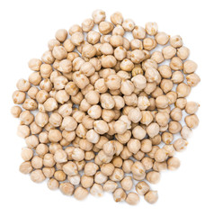 Chick Peas isolated on white