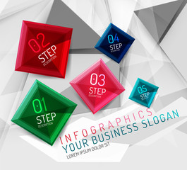 Vector fresh business abstract infographic