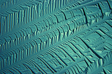 abstract blue background cold ice texture with cracks