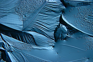 abstract blue background cold ice texture with cracks