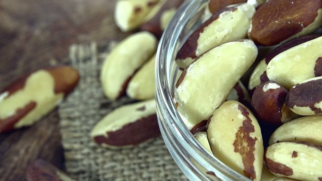 Brazil Nuts (not loopable) as 4K UHD footage