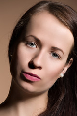 Obraz premium Fashion portrait of beautiful young girl