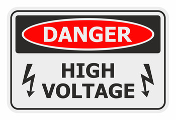 Danger High Voltage sign