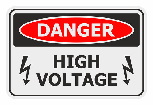 Danger High Voltage sign