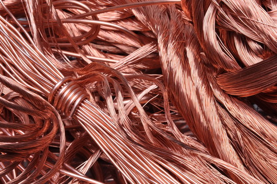 Scrap copper wire recicling material