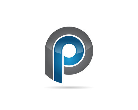 p pp letter logo icon template
