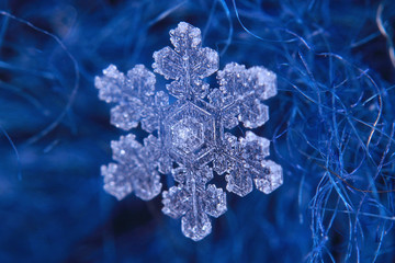 snowflake crystal natural snow