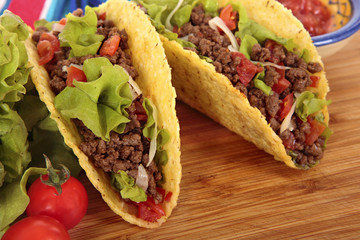 Mexican beef tacos
