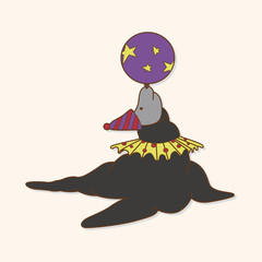 circus animal theme elements vector,eps