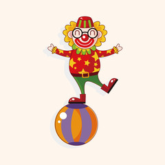 circus clown theme elements vector,eps