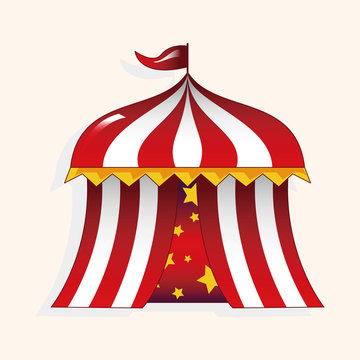 circus tent theme elements vector,eps