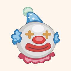 circus clown theme elements vector,eps