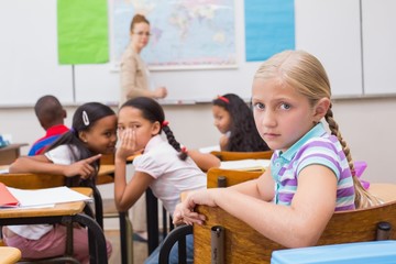 Naughty pupils in class