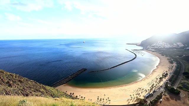 Beach Las Teresitas in the Canary Islands