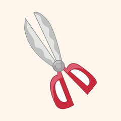 stationary scissors theme elements vector,eps