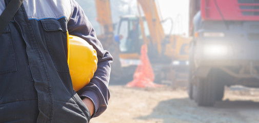 Fototapeta premium Construction worker ready for job.