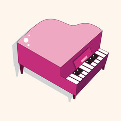 music piano theme elements vector,eps