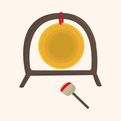 music gong theme elements vector,eps