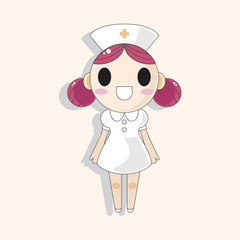 hospital theme nurse elements vector,eps