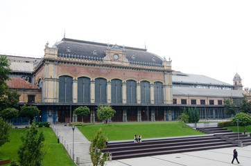 Obraz premium Budapest, Hungary, August 26th, 2014: Nyugati Railway Terminal