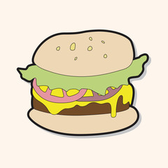 hamburger theme elements vector,eps