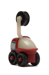 Fototapeta premium old small toy booth rope hoist