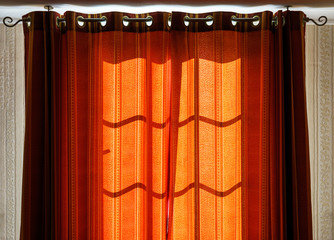 Sunlight through the sunblinds early morning