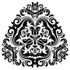 Orient  Pattern. Abstract Ornament. Black and white colors