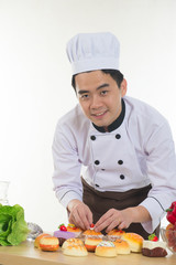 asian chef preparing foods