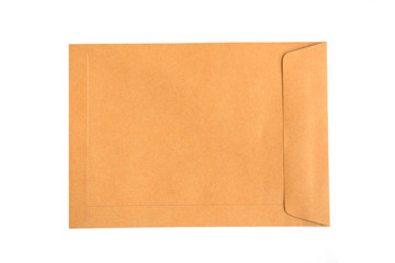 Fototapeta premium brown envelope isolate on white background