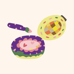 eye liner and eyeshadow theme elements vector,eps