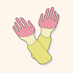 work tool glove theme elements vector,eps