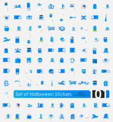 Set of Halloween stickers