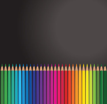 pencil rainbow