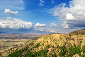 View of the Stob Pyramids