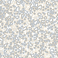 Vector digital background of hexagons
