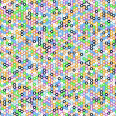 Naklejka na ściany i meble Vector digital background of hexagons