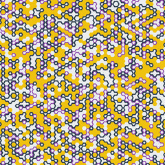 Vector digital background of hexagons
