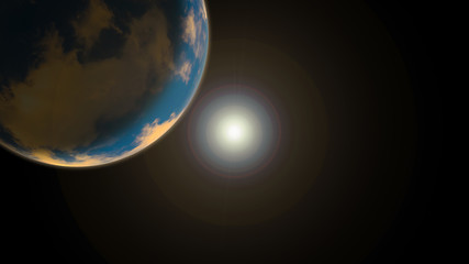 Fototapeta na wymiar Image of earth planet. Elements of this image are furnished by N