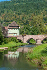 Fototapeta na wymiar Hirsauer Brücke Hirsau