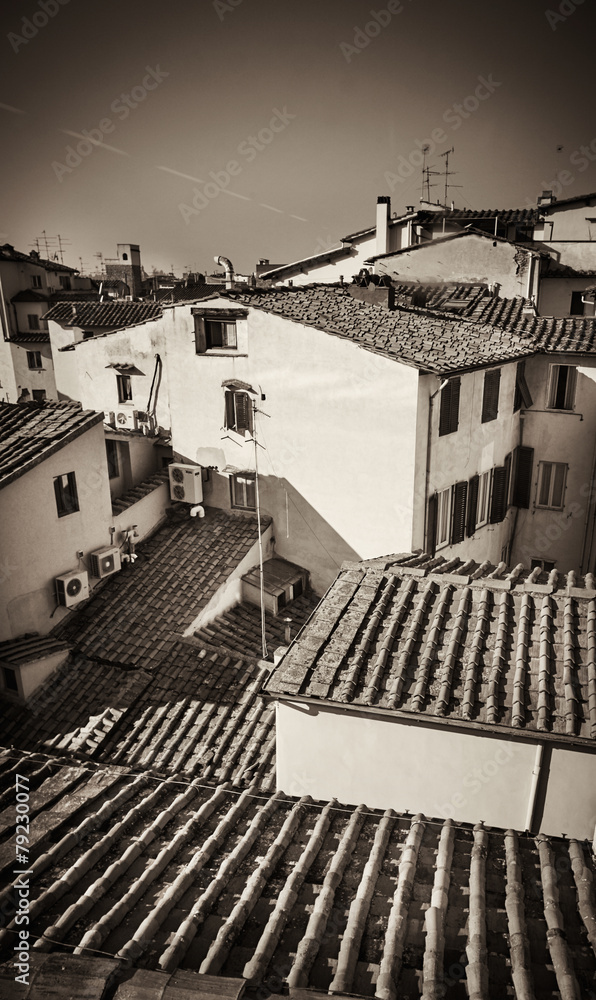 Wall mural View of Florence roofs. Italy.