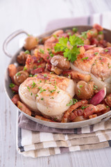 meat cooked with mushroom