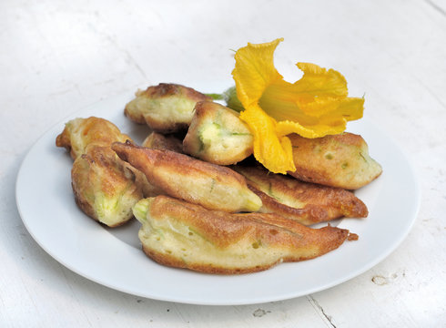 beignets de fleurs de courgette