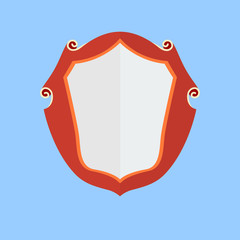 Vintage shield,  icon