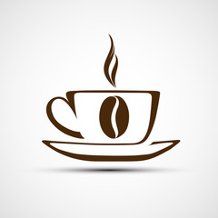 Vector icons to a cup of coffee