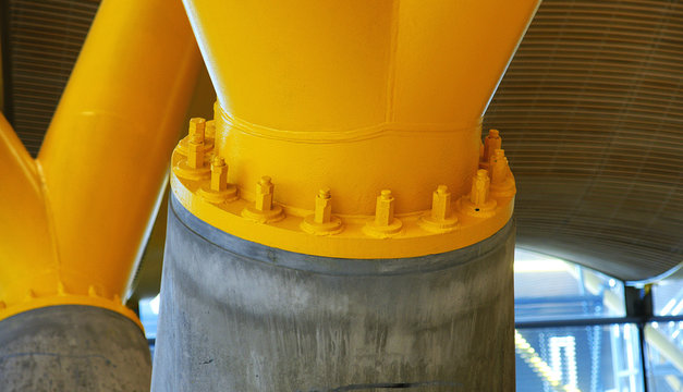 Detalle arquitect&oacute;nico de la terminal T4, Madride