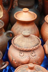 tableware made of clay