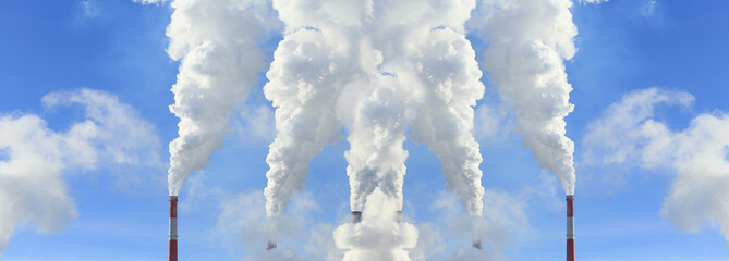 White smoke from the chimney
