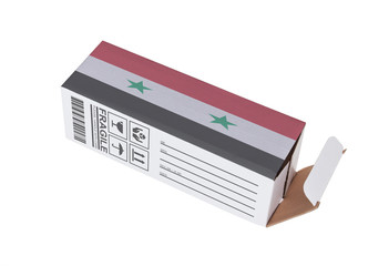 Concept of export - Product of Syria