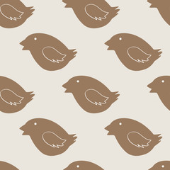Christmas bird cookie pattern